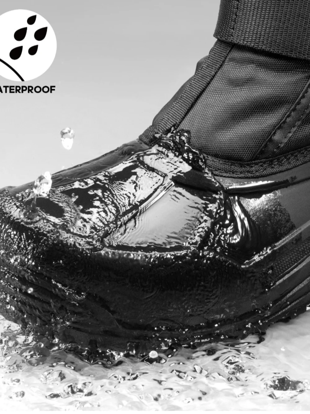 Men’s Black Insulated Rain & Snow Boots